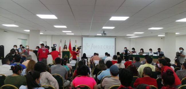 Socialización del proyecto del próximo Censo de Población y Vivienda con miembros relevantes de la sociedad civil en instalaciones de AMDECRUZ