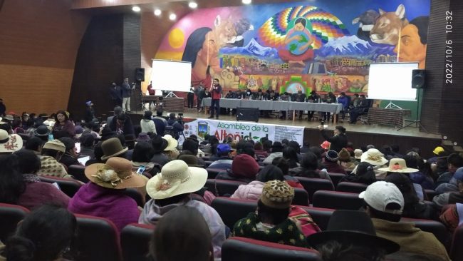 2. Más de 400 personas se dieron cita a la “Asamblea de Alteñidad”, para conocer los avances del CPV.